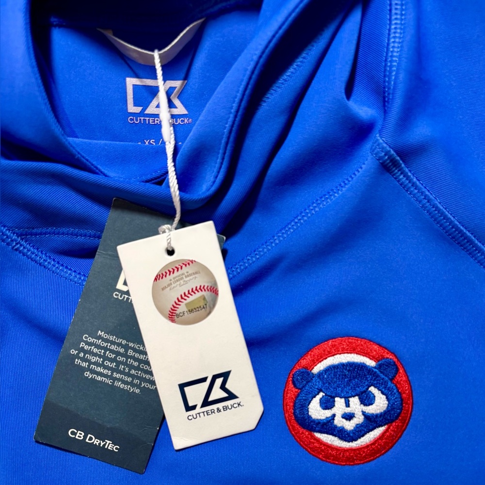 Cutter & Buck Cubs MLB Pullover Hoodie Royal Blue Women’s XS NWT! $120 Comp!